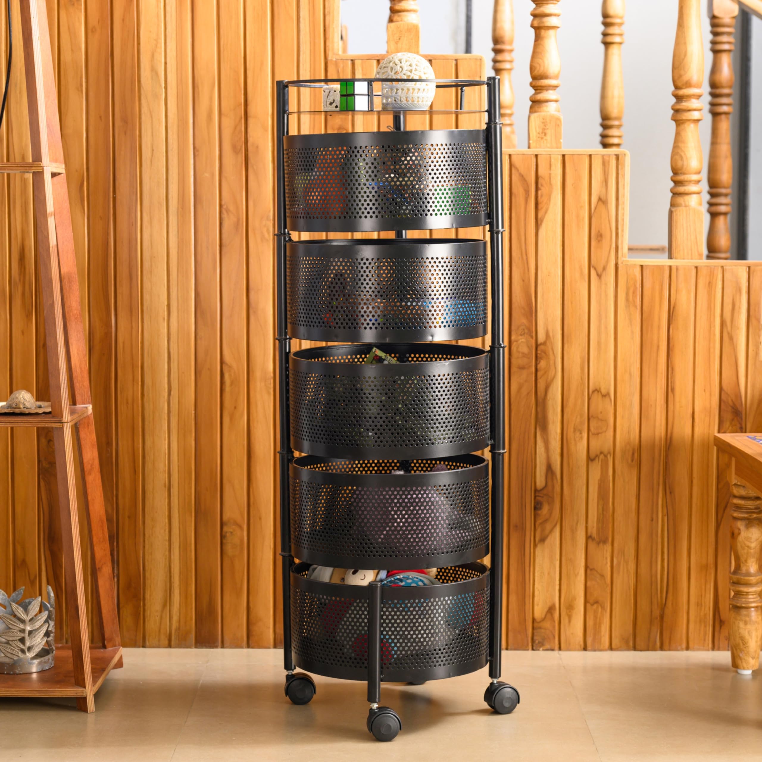 See full amazon price history chart for TEX-RO Kitchen Trolley with Wheels, Kitchen Organizer Items and Storage Solutions for Round Kitchen Organizer and Kitchen Accessories Items (Round,Layer 5) TEX-RO Kitchen Trolley with Wheels, Kitchen Organizer Items and Storage Solutions for Round Kitchen Organizer and Kitchen Accessories Items (Round,Layer 5) (B0CF8VQCWX) Amazon Price History, Amazon Price Tracker