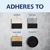 Vista 102 de Rust-Oleum Painter's Touch 1979502 - Pintura de látex, color negro brillante, 1 cuarto de galón