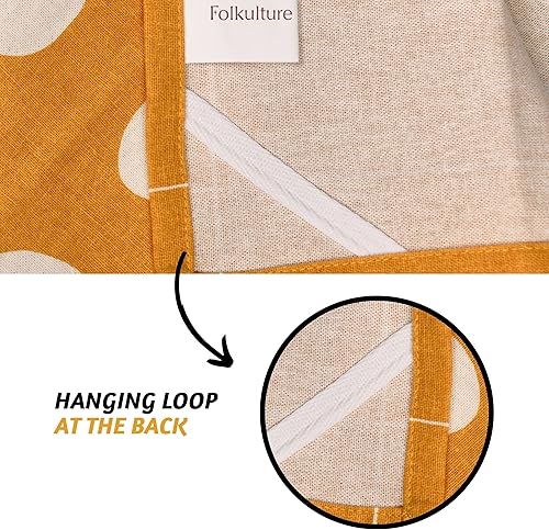 Miniatura 6 de Folkulture Toallas de cocina con lazo para colgar, juego de 3, paños de cocina 100% algodón para secar platos, paños de cocina de 18 x 28 pulgadas o