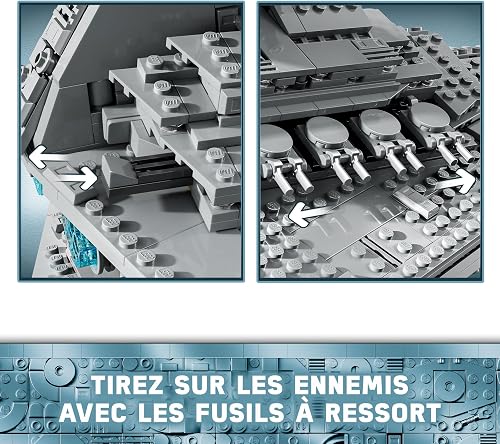 LEGO Star Wars 75394 Imperial Star Destroyer - Starship Building Toy with a Detailed Interior and 7 Minifigures incl. Darth Vader - Birthday Gift for 10+ Year Old Boys and Adult A New Hope Fans - 4