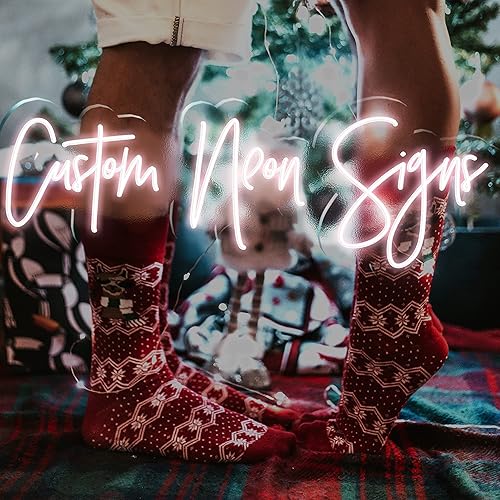 Miniatura 5 de Letreros de luces LED de neón, personalizables, para fiesta, boda, cumpleaños, hogar, dormitorio, uso en interiores, varios tamaños, texto de color,