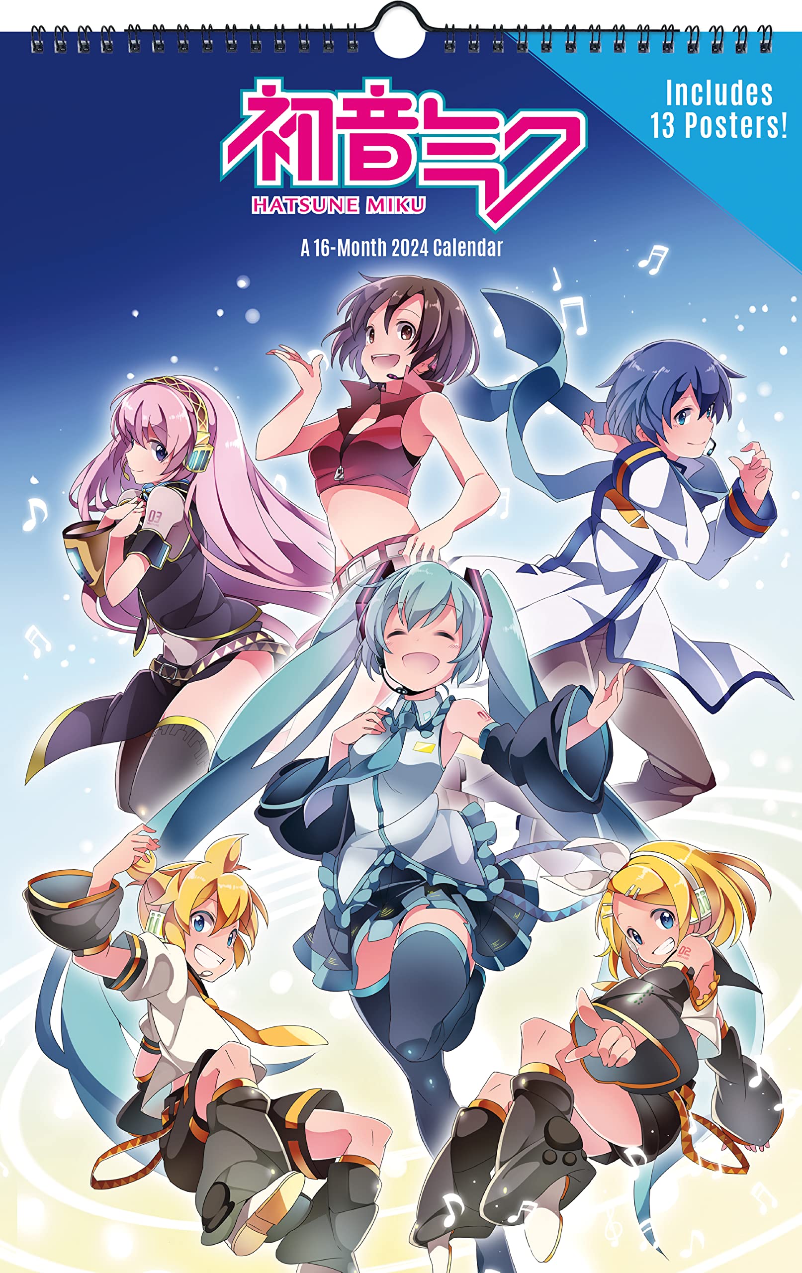 2024 Hatsune Miku Oversized Poster Calendar : Trends International