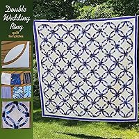 Vista 7 de Plantillas de acolchado Slit N Sew Double Wedding Ring Set Plantillas - Acrílico, Ninguna