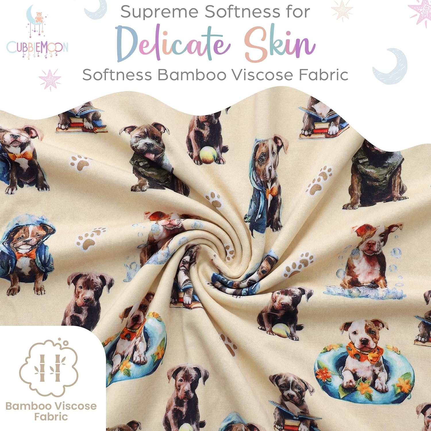 Bamboo Viscose Baby Pajamas 2 Way Zip for Diaper Change 0 to 24 Month Soft Stretchy Sleeper 2 Pack