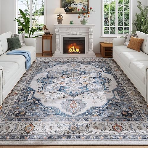 Miniatura 21 de Rugcomf Tapete para puerta interior, 2 x 3, lavable a máquina, tapete antideslizante de pelo bajo, para entrada, cocina, puerta principal, entrada