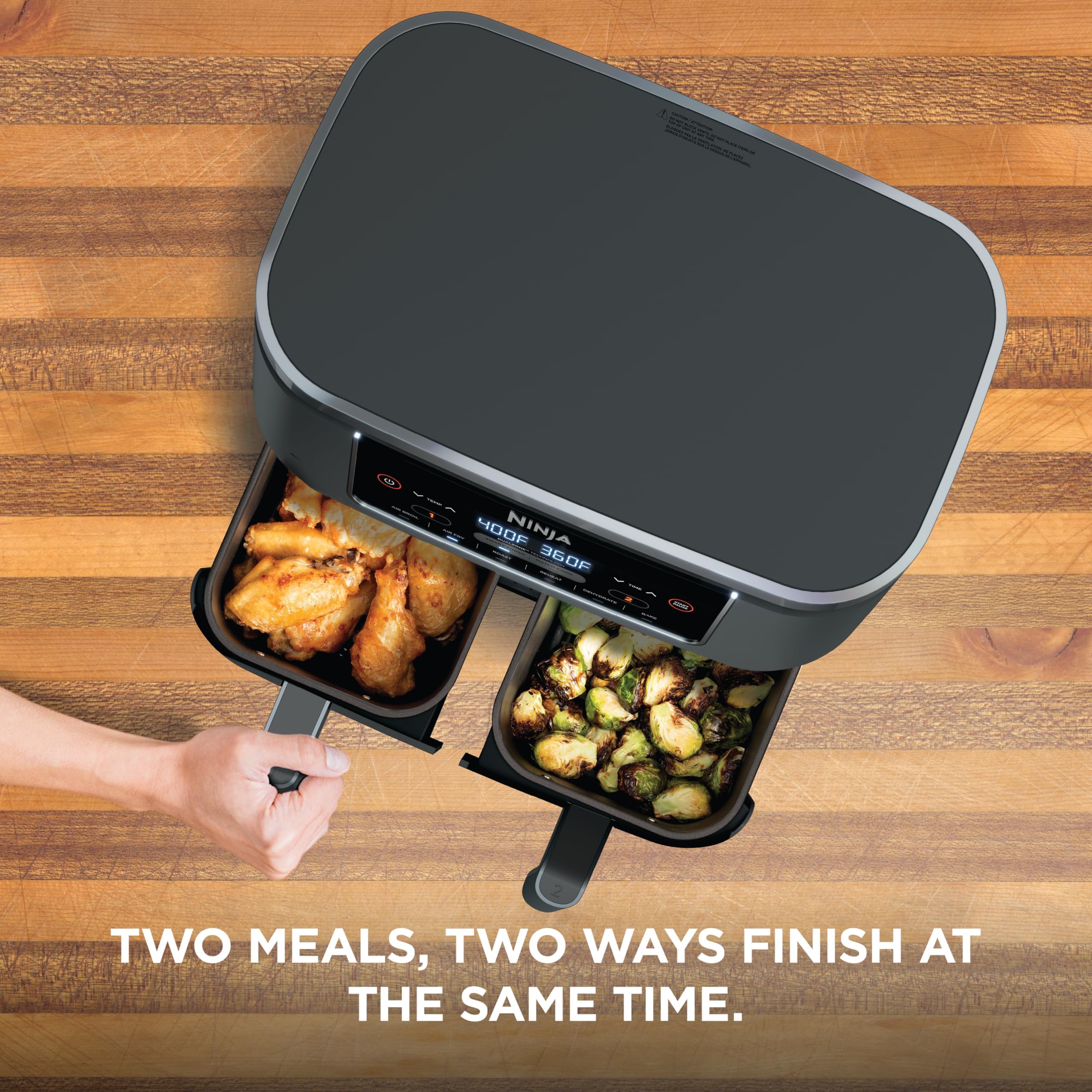 Ninja Foodi DZ201 8-Quart DualZone Air Fryer