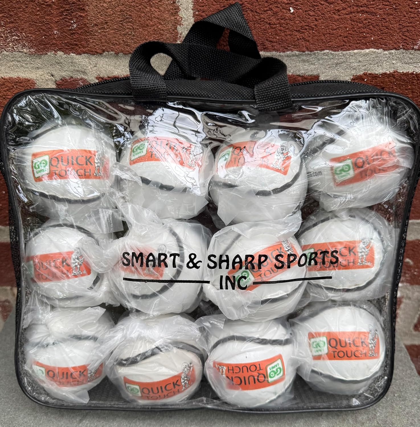 unbrand Go Game Quick Touch Sliotars GAA Hurling Balls 12 Sliotar One Dozen Pack (White)