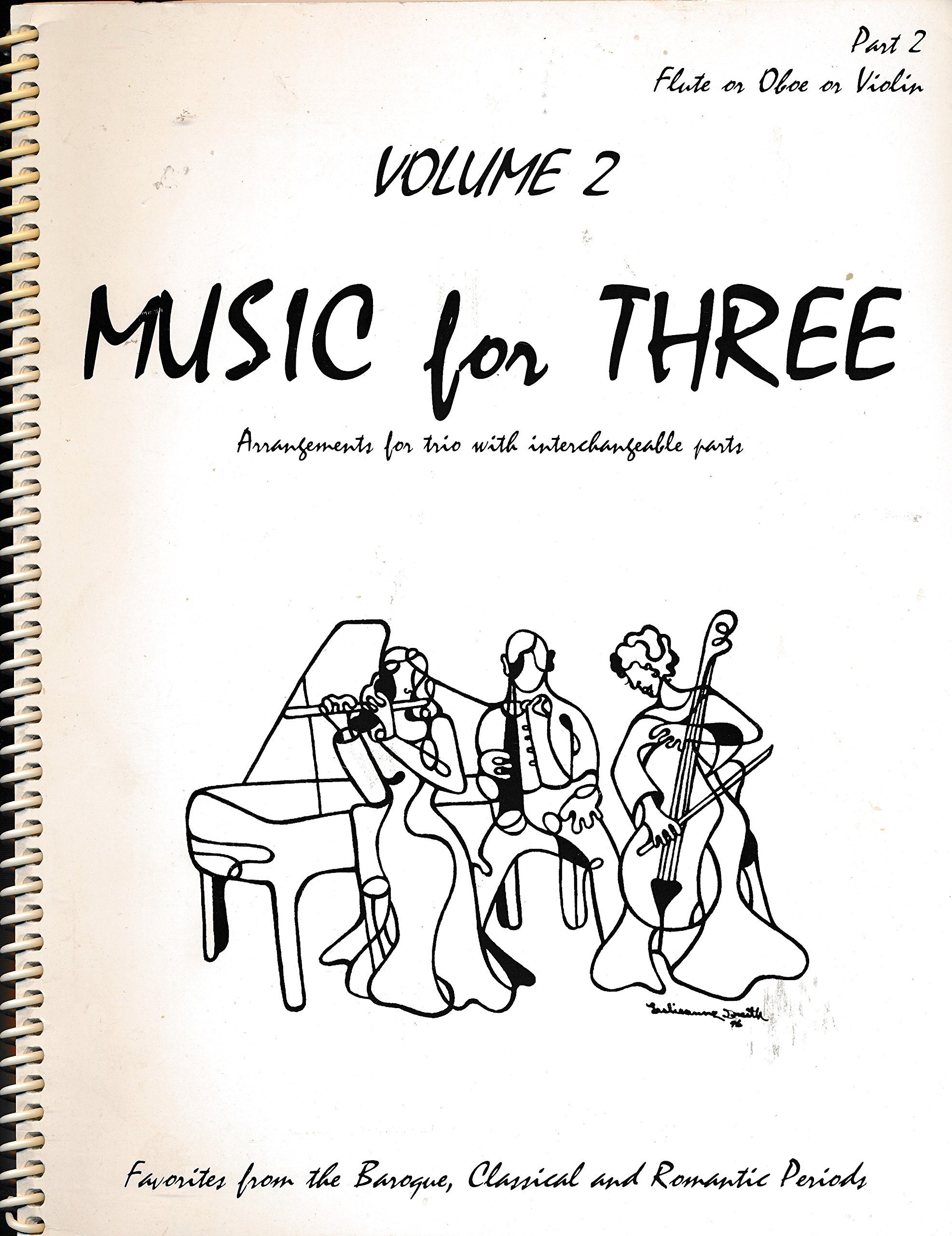 Music for Three Vol 2 Part 2 baroque classique romantique trio notes