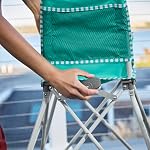 Bright Starts Pop 'N Dine Portable High Chair, Indoor/Outdoor, BPA Free Tray, Easy to Fold, Unisex, Teal, 6 Months +