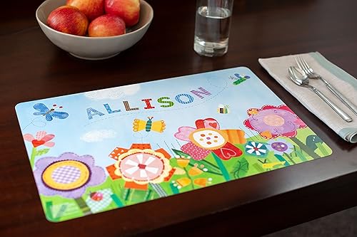 Miniatura 2 de Mantel individual personalizado para niños, flores - I See Me!