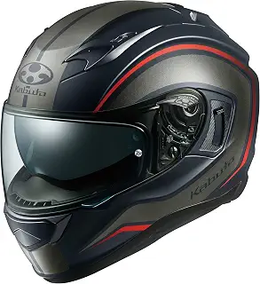 オージーケーカブト(OGK KABUTO)バイクヘルメット フルフェイス KAMUI3 NACK(ナック) フラットブラックグレー (サイズ:M) 584924