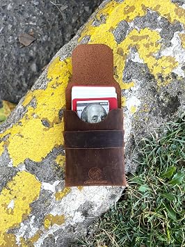 Genuine Leather Insert Vertical Card Holder, Credit Card Wallet, Men's & Women's Minimalist Card Holder, Small Business Card Holder, Gift Item (taba)