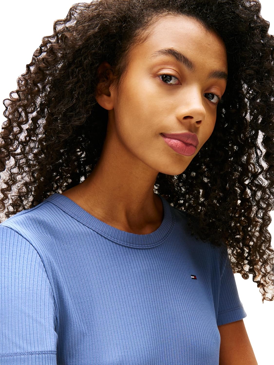 Tommy Jeans Womens Bodycon Midi Dress with Logo Detail - Image 3