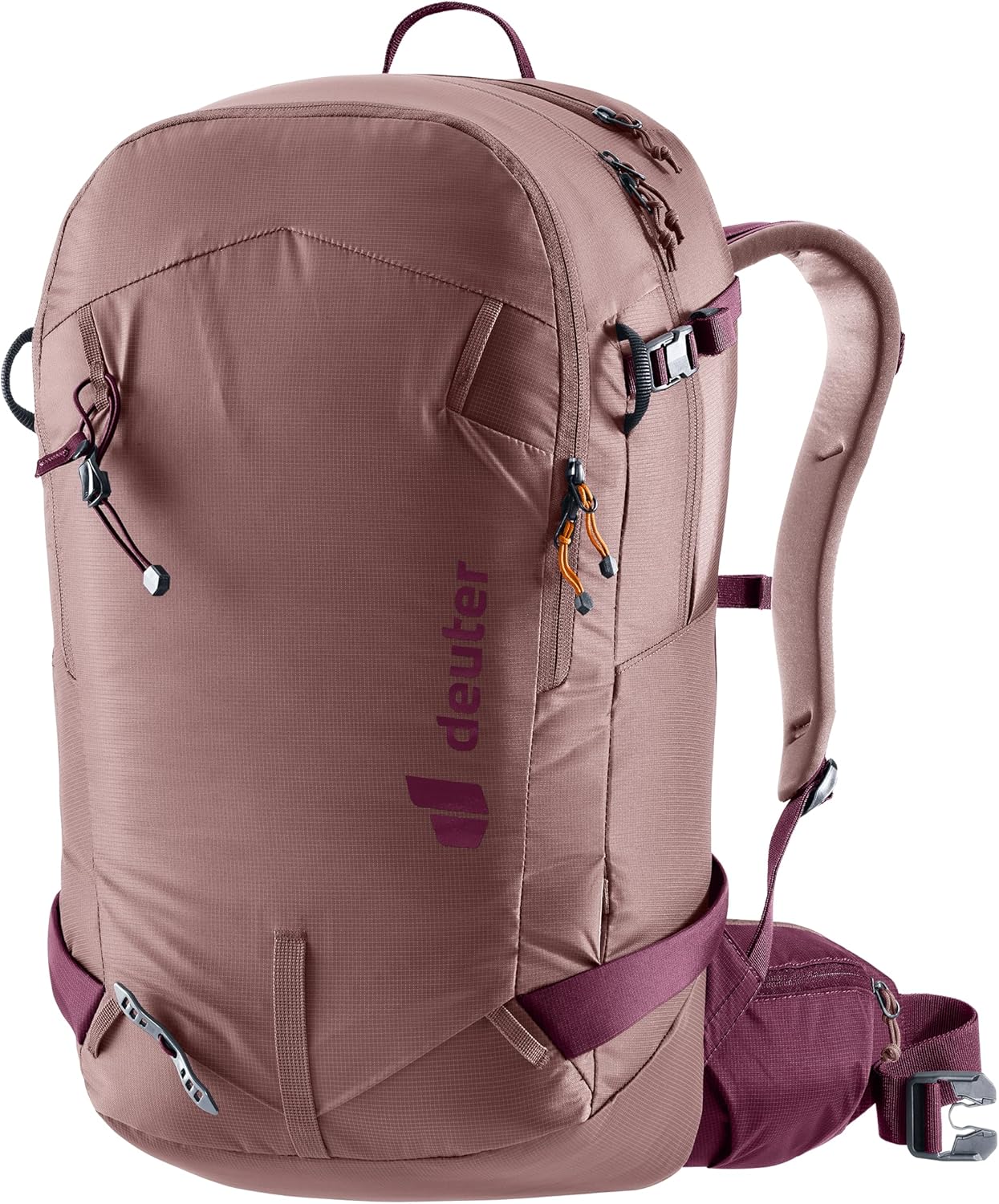 Deuter Women’s Freerider 28L SL, Lightweight Ski Touring Backpack for Backcountry and Alpine Adventures - Ashrose-Cassis
