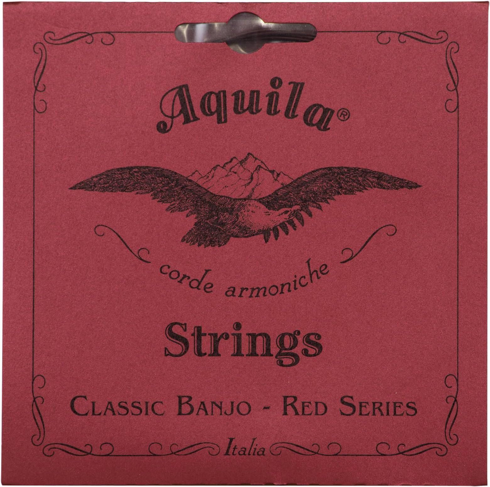 Aquila Red Series AQ-11B Banjo Strings โ Medium Tension DBGDG, Set of 5, Bright Tone, Stable Tuning, Comfortable Play, Synthetic Strings