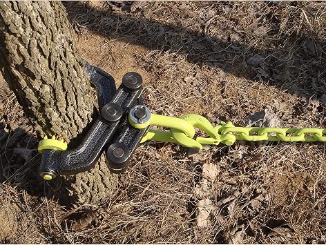 Brush Grubber Heavy Duty Steel 360 Degree Tree Stump Remover Tractor and ATV Attachment for Brush Trees and Small Trees, Green