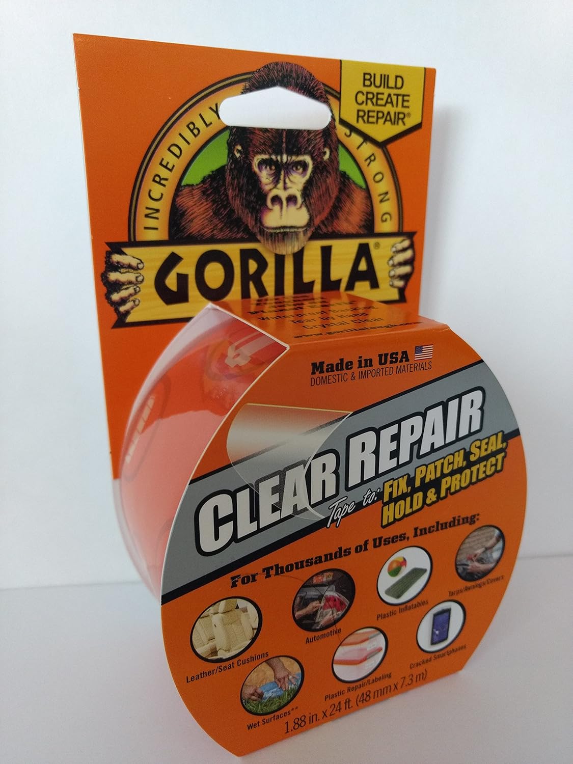 Gorilla Clear Repair Tape 1.88" x 24' Industrial & Scientific