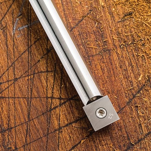 Miniatura 3 de Herramienta de corte cuadrada ergonómica de carburo de madera de tamaño completo – Herramientas de madera con asas de goma – Herramientas de torno