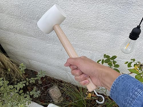 Miniatura 5 de Sandbaggy Mazo de goma  20 onzas de grado industrial  Para aplicaciones como construcción y paisajismo  Hecho de roble sólido  Cómodo para uso todo