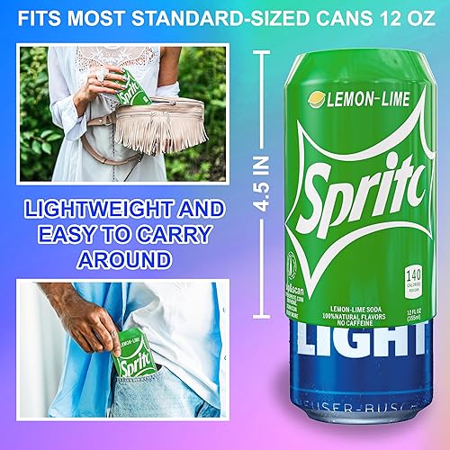 Miniatura 3 de Skywin Funda de silicona para latas, paquete de 3, 12 onzas (12.0 fl oz), cubierta de lata ocultándola como una lata de silicona para latas de soda