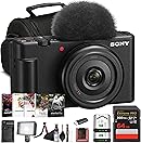 Sony ZV-1F Vlogging Camera (Black) 20.1 MP 1” Sensor | Ultra-Wide 20mm Lens |4K Video | Compact Creator Kit with Case, 64GB Card, NP-BX1 Battery, Card Reader, Photo Software, HDMI Cable and More