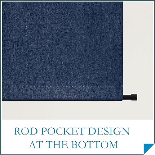 Miniatura 44 de RYB HOME Cortinas de oscurecimiento de habitación para puerta francesa, cortinas de ventana para puertas de vidrio, aislamiento térmico, cortina