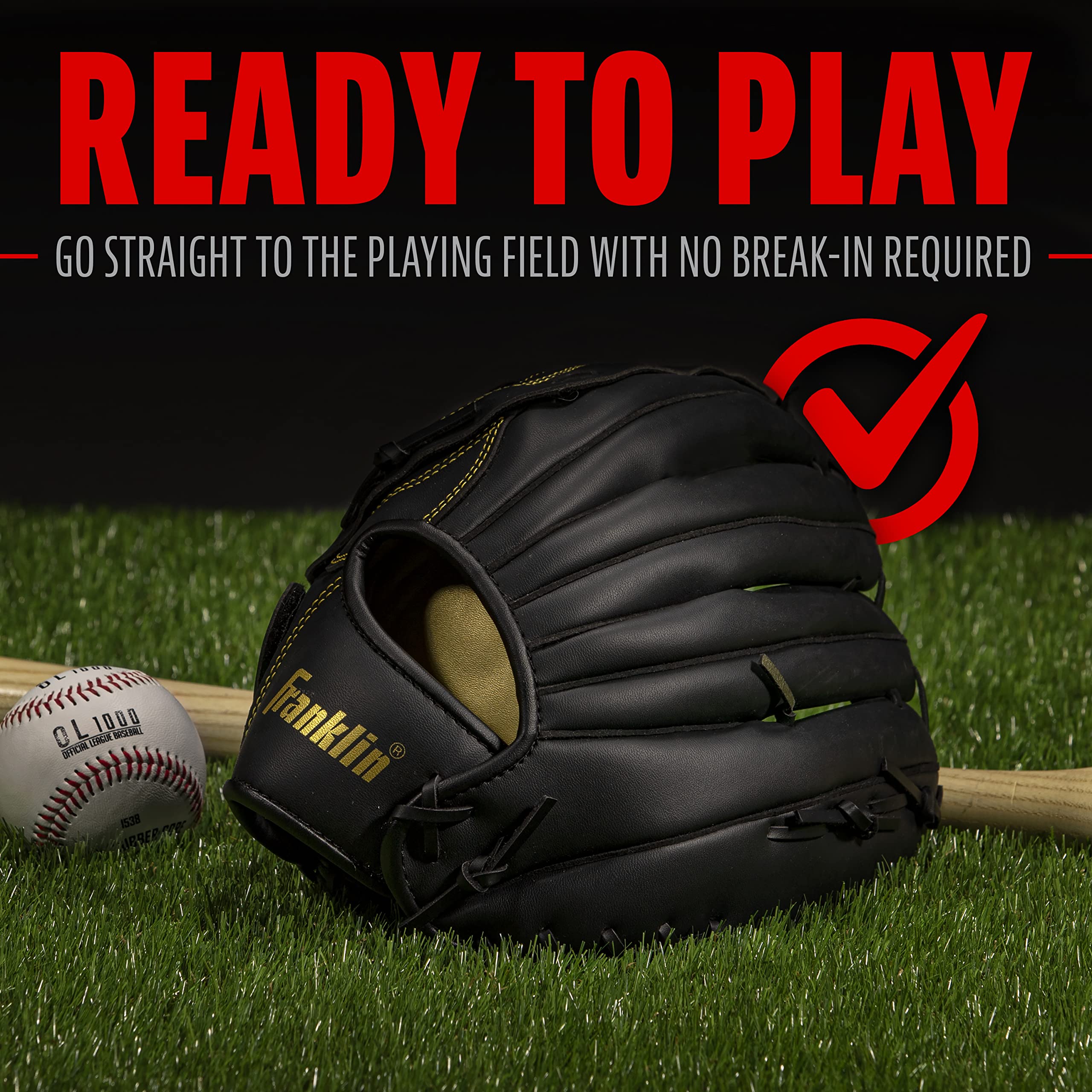 Franklin Sports - Guante de béisbol y sóftbol - Field Master - Guante de béisbol y sóftbol