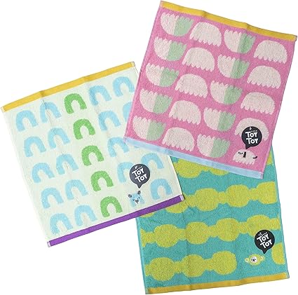 Amazon 動物 ミニタオル ウォッシュタオル かわいい アニマル 柄 ハンドタオル セット 綿100 Bセット 3枚 ハンドタオル ホーム キッチン オンライン通販