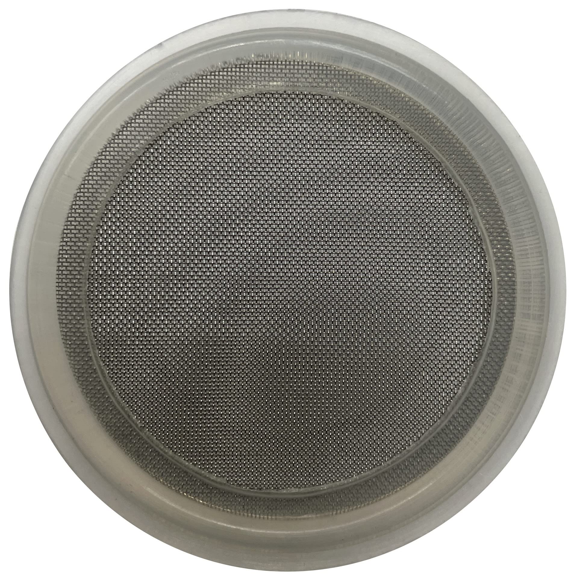 DR.COMPONENT 1.5" Sanitary Tri-Clamp Gaskets (Pack of 2), Bonded Type Screen (#70 Mesh/ 210 μm) Gaskets, Clear Platinum Silicone