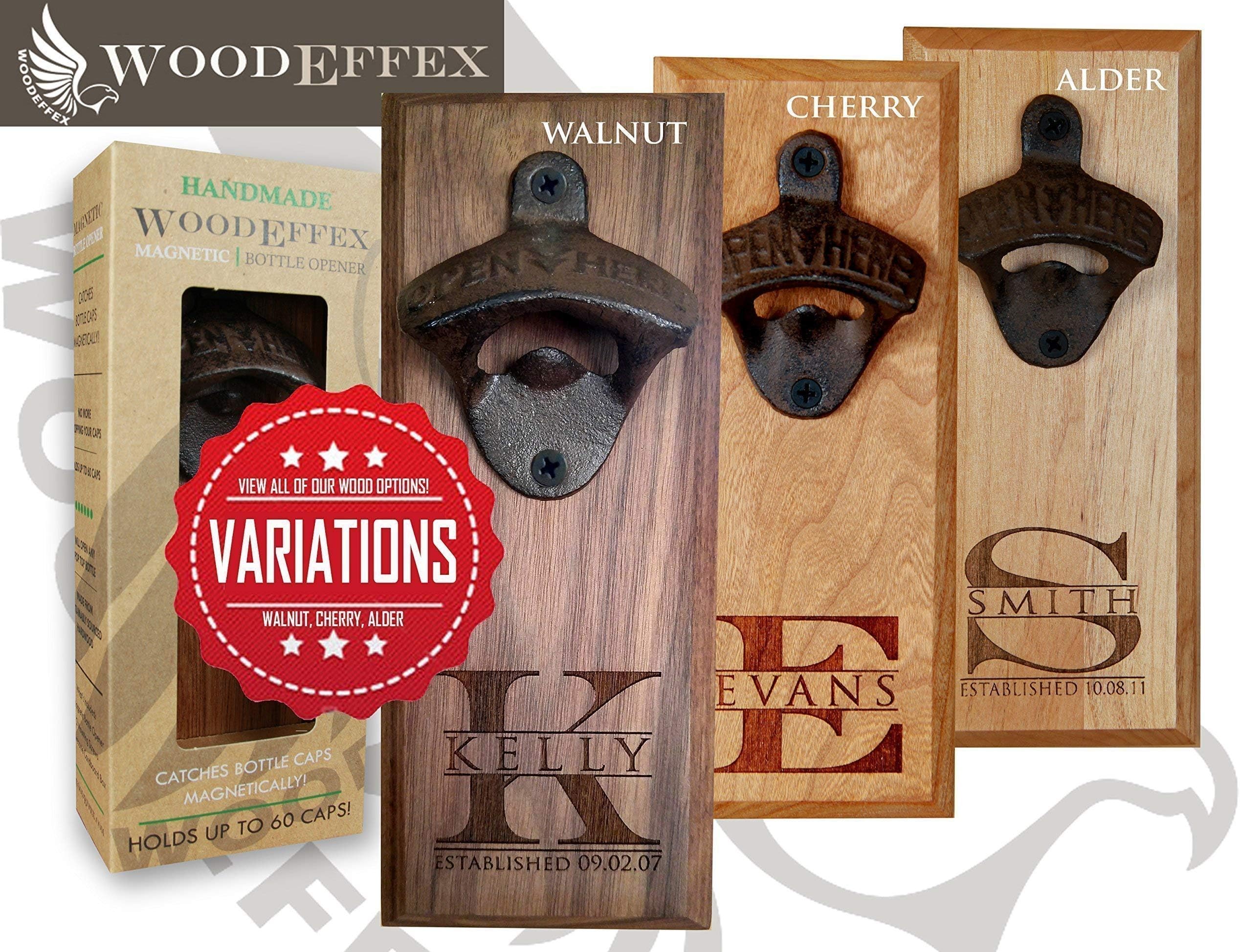 Personalized Bottle Opener Cap Catcher