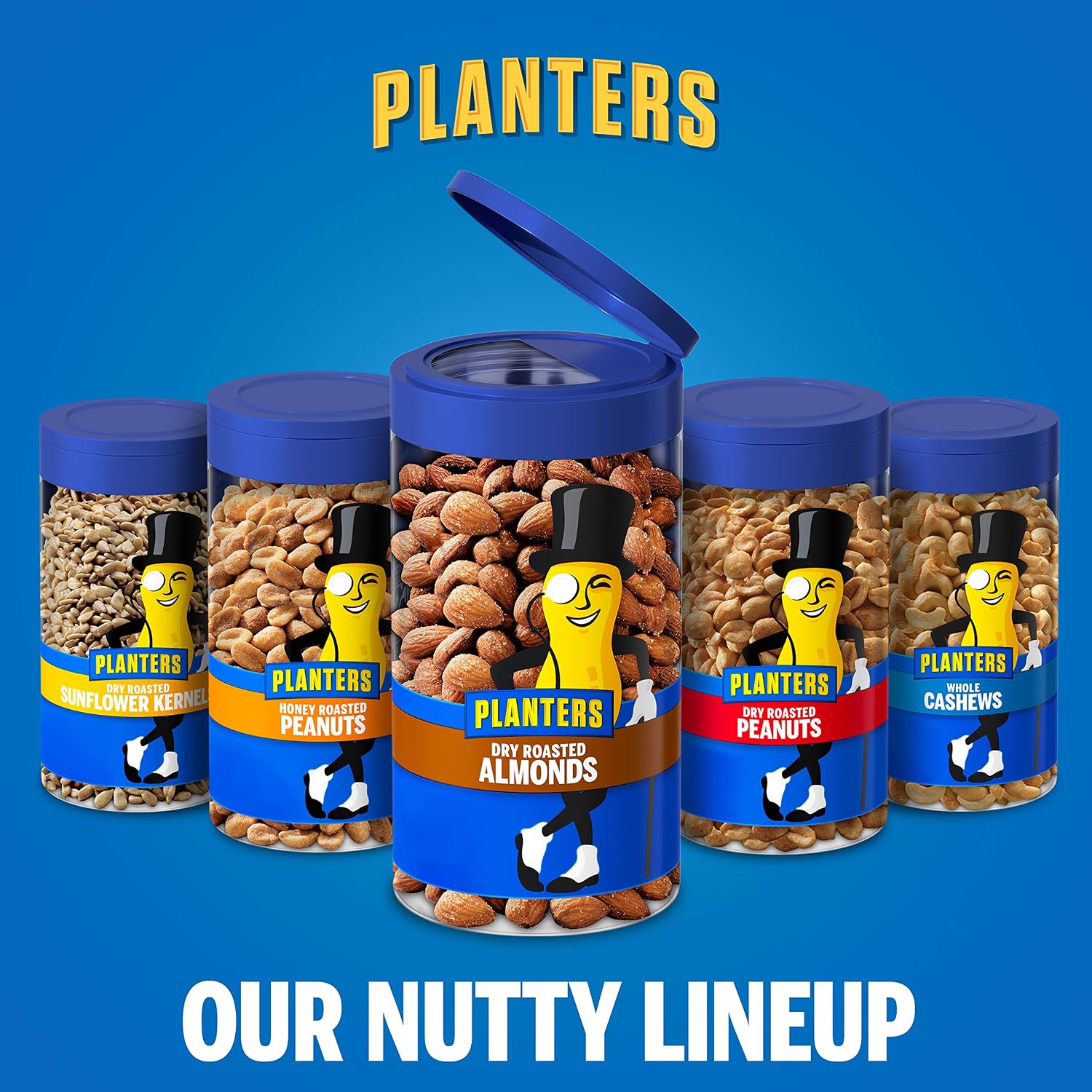 Planters Pop & Pour Dry Roasted Almonds,6.5 oz(Pack of 12)