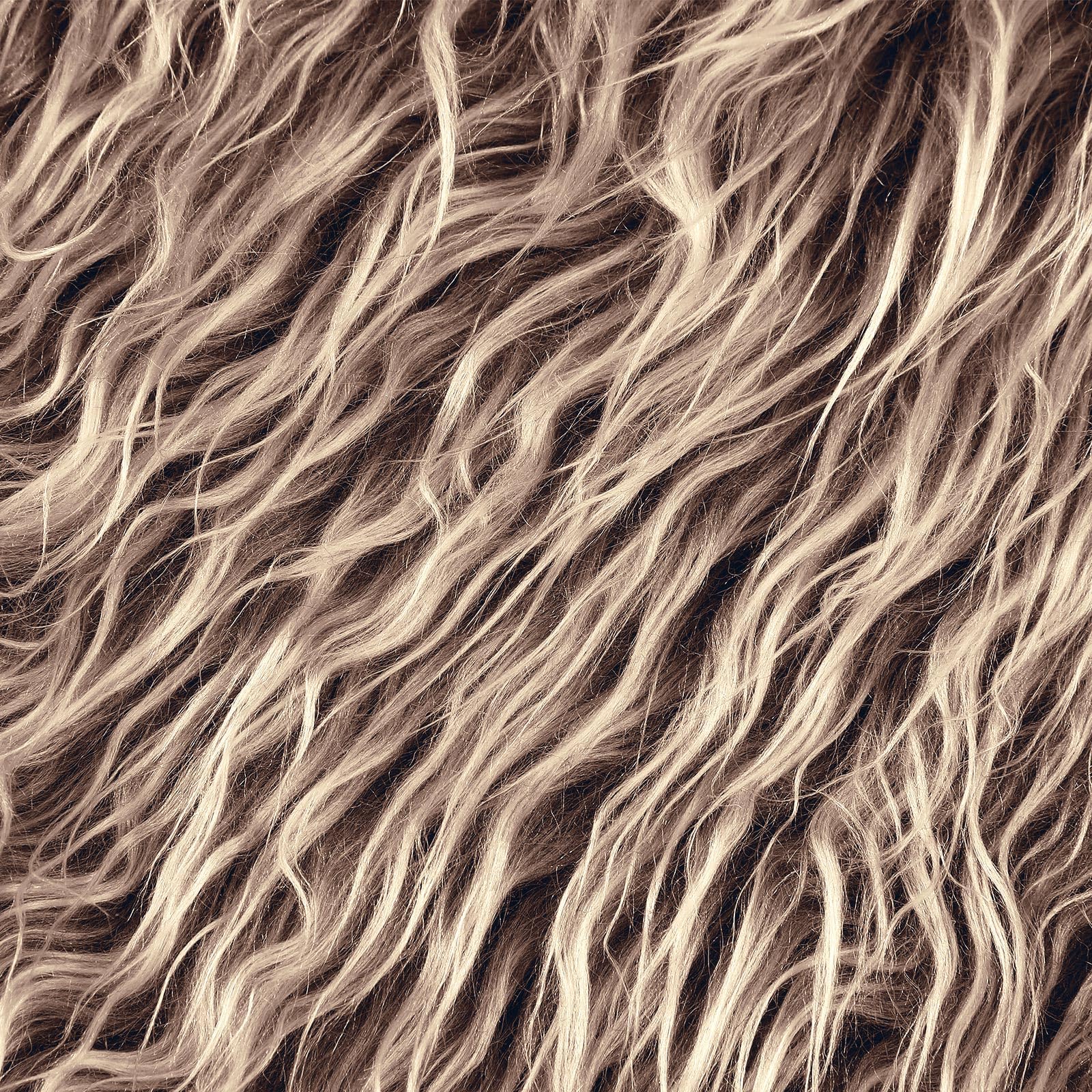 Tissu fausse fourrure doux 25x50cm pour créer des barbes de nains miniatures