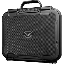 VAULTEK LifePod XE Series Slim Briefcase Weatherproof Travel Safe with Pluck Foam, Built-In Lock, Backlit Keypad, Steel Security Cable, TSA Compliant