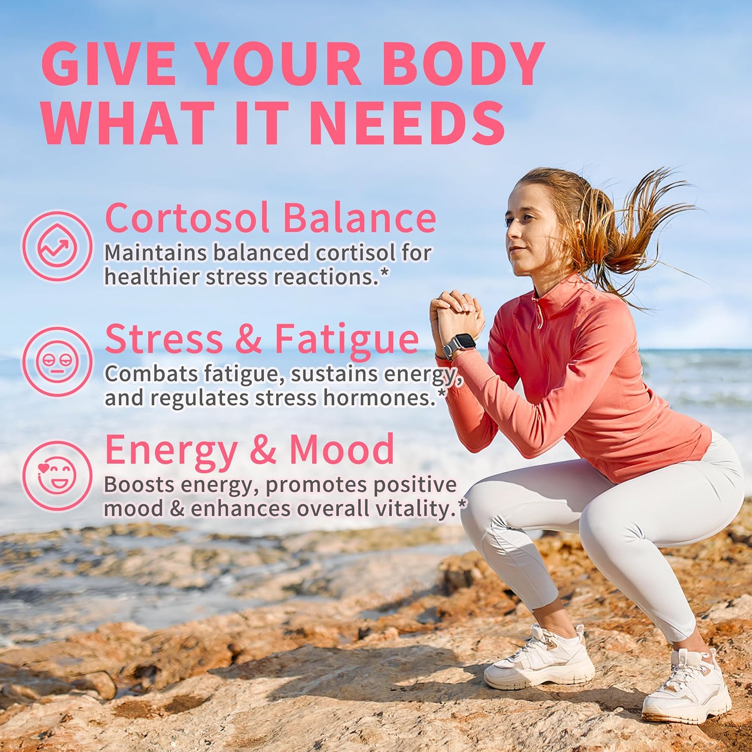 (2 Pack) Cortisol Gummies for Women,Cortisol Manager with Ashwagandha,Magnesium,L-theanine,Phosphatidylserine,Rhodiola Rosea,Black Pepper for Mood Support,Sleep,Apple Flavor,60 Day Supply - Image 5