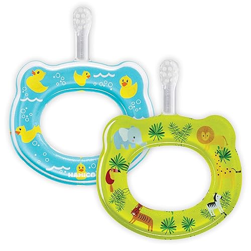 Miniatura 7 de Cepillo de dientes para bebé, cerdas suaves y extra suaves para el primer cepillo de dientes del bebé, fácil agarre, sin exceso de alcance, sin BPA,