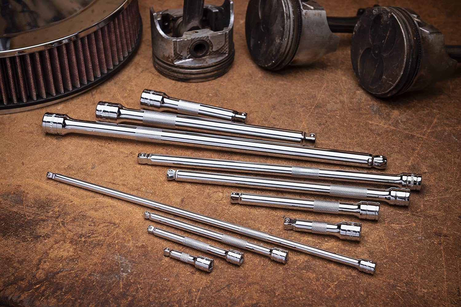 GEARWRENCH 11 Piece 1/4", 3/8", 1/2" Drive Wobble Extension Set - 81320A-07