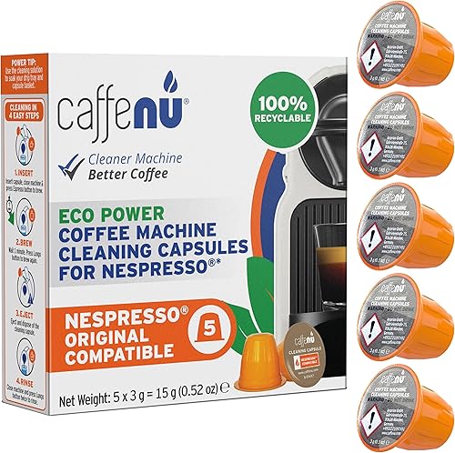 Miniatura 8 de Cápsulas de limpieza compatibles con Nespresso. 10 cápsulas limpiadoras. Sabor de café mejorado. Para Nespresso Originaline, úsalo con kit de