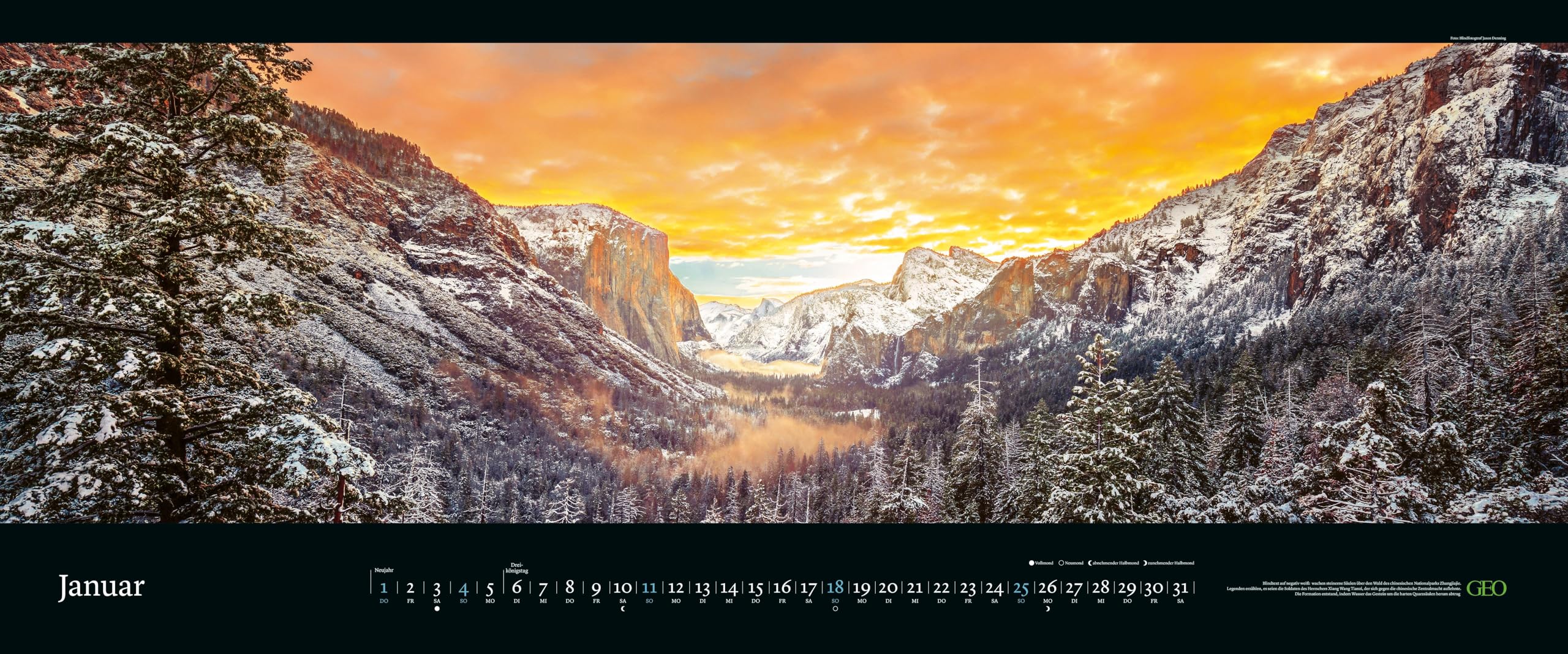 GEO - GEO Panorama: Orte der Stille 2026 – XXL Wandkalender 120x50 cm, Panorama-Kalender mit Naturfotografie, 12 Monatsblätter & Spiralbindung für Natur- und Landschaftsliebhaber