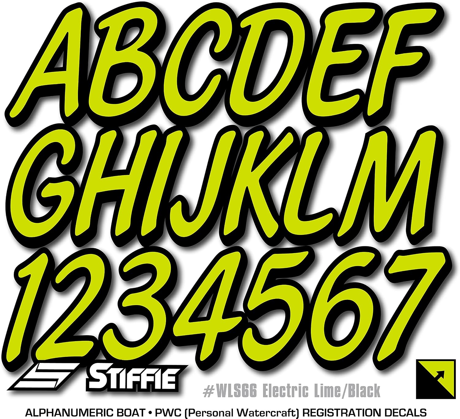 Stiffie Whipline Met. Pegatinas Para Números De