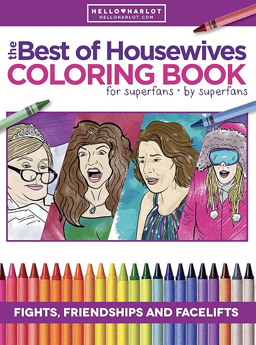 Amazon Com Best Of Real Housewives Adult Coloring Book Coloring Books Bravo Fan Gift All Cities Arts Crafts Sewing