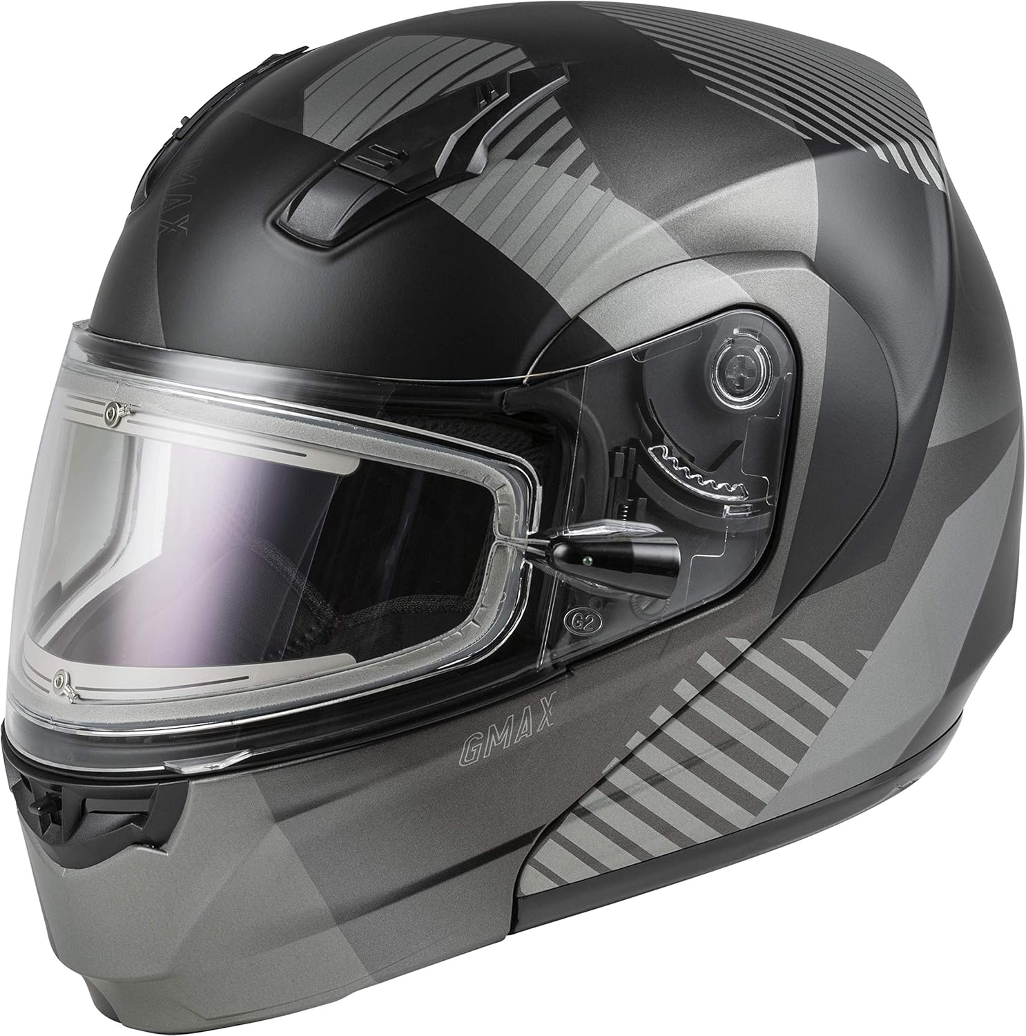 GMAX MD04S Modular Electric Shield Snow Helmet (Matte Dark
