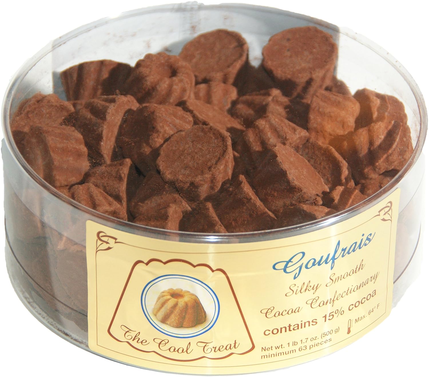 Goufrais - The Silky Smooth German Cocoa Cool Treat (2 Pack of Rounds (65 pieces Goufrais/Round))