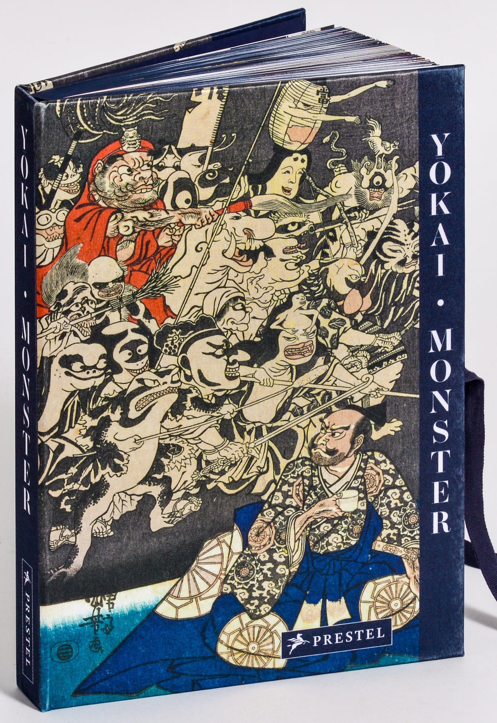 YOKAI MONSTER: in Werken der japanischen Holzschnittkunst - vereint in einer prachtvollen Ausgabe mit Seidenüberzug, schwarzem Farbschnitt und Verschlussbändchen mit japanischer Schlauchbindung