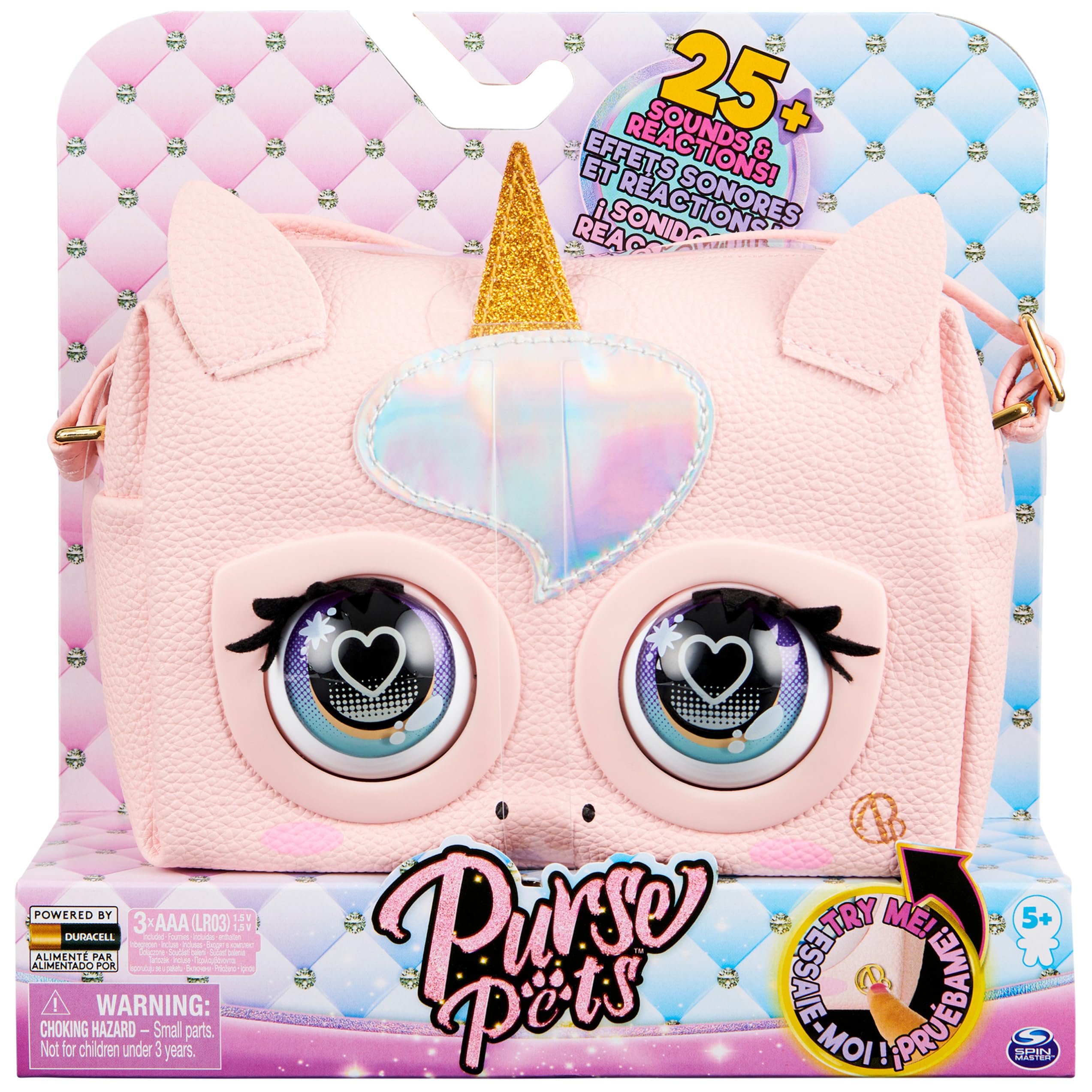 Purse Pets, Disney Minnie Mouse Officially Licensed Interactive Pet Toy & Kids Purse