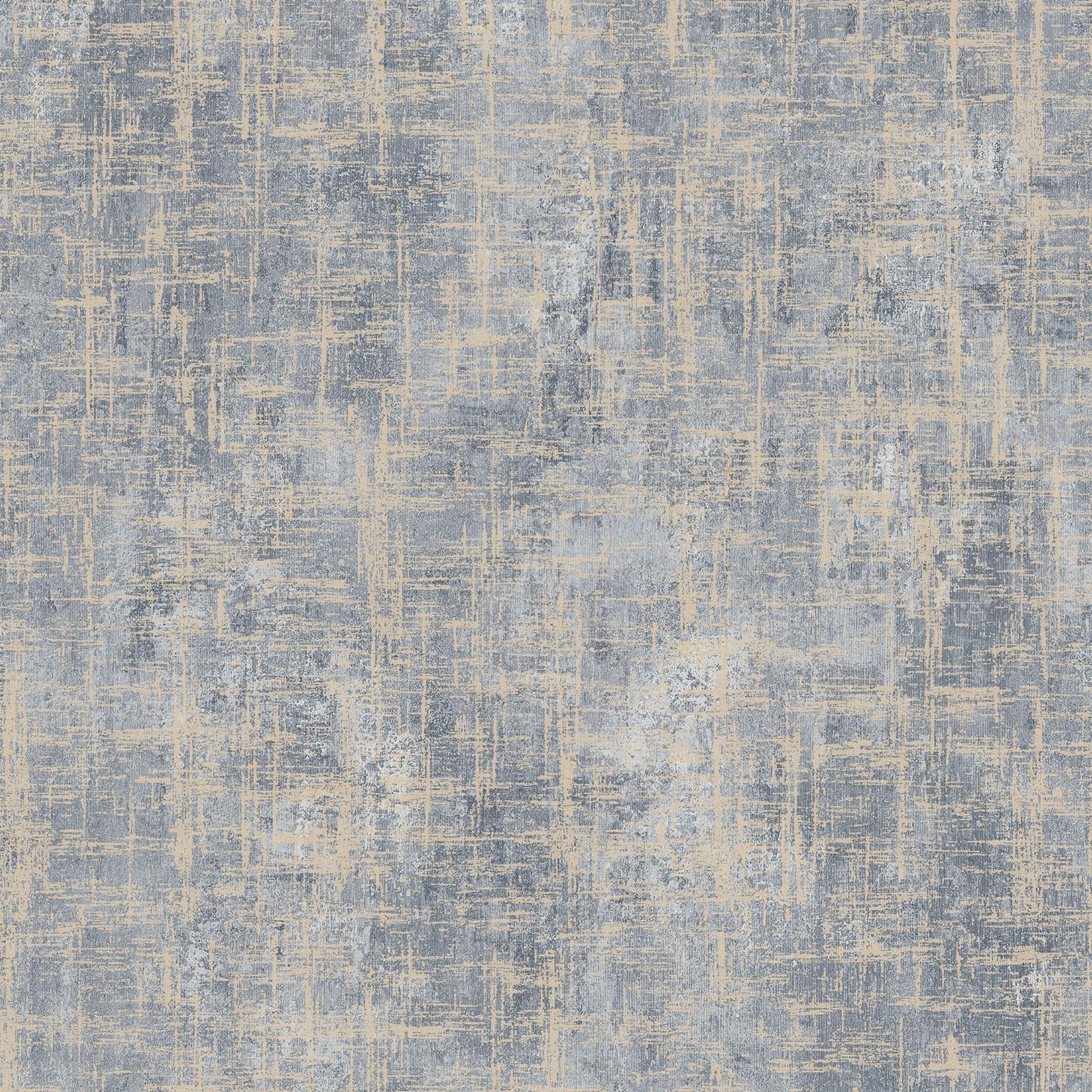 B&Q -  Etta Texture WallpaperFor Living RoomBedroomFireplaceTextured FinishGeometric PatternBlue