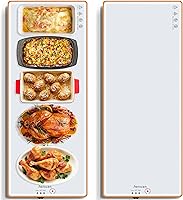 Vista 1 de Warming Trays for Buffets Party (Extra Long 40"x12"), Warming Mat for Food with Thermostat & Full Surface Warming, Temperature Adjustable Food