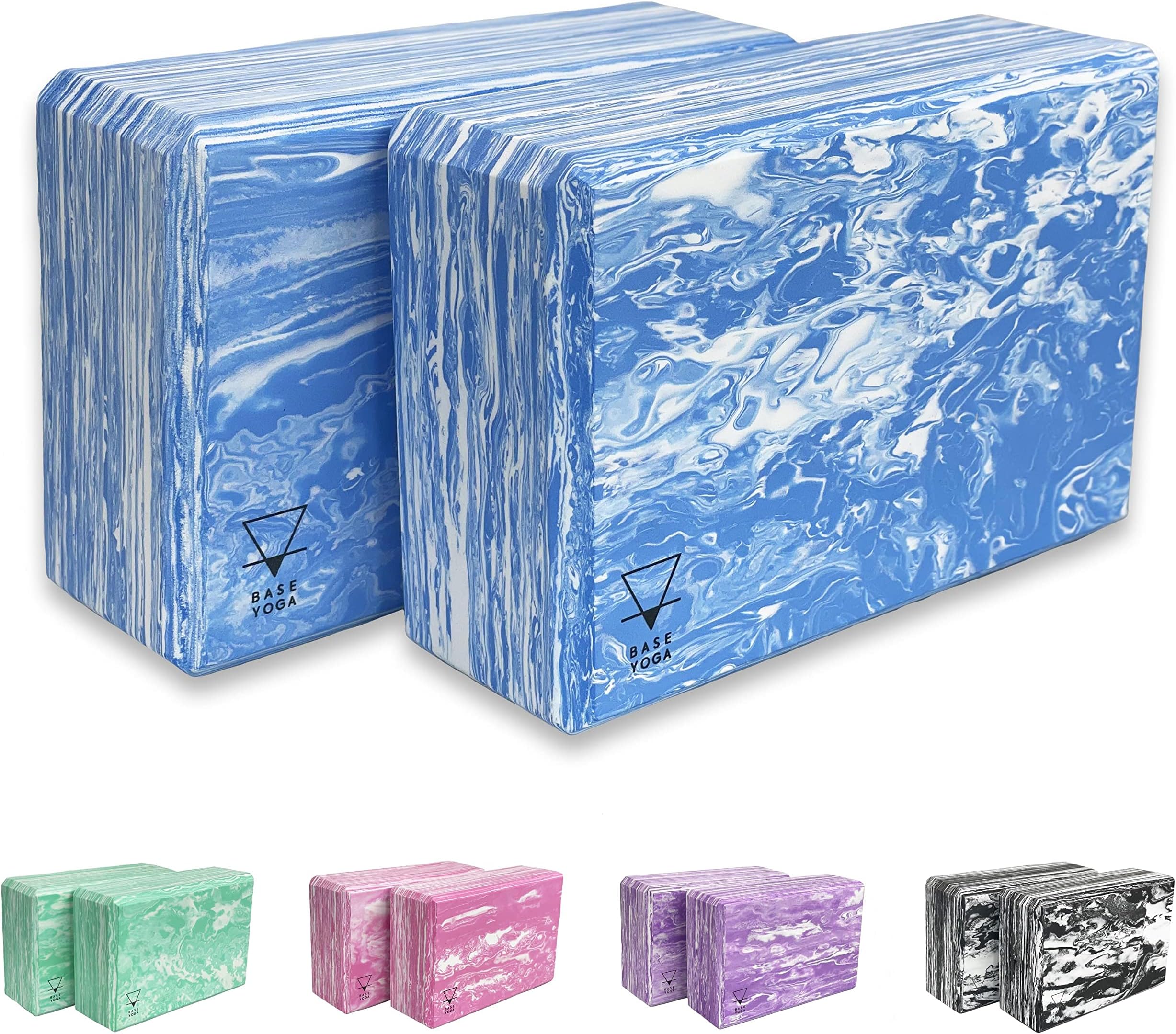 Yoga Blocks - 1 or 2 pc set - Unique Strong/Firm/Lightweight EVA foam support block/brick