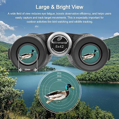 Miniatura 10 de Astromania Prismáticos compactos de 10 x 42 pulgadas, prisma -BK7, regalos para adultos y niños, para conciertos y teatro, observación de aves,