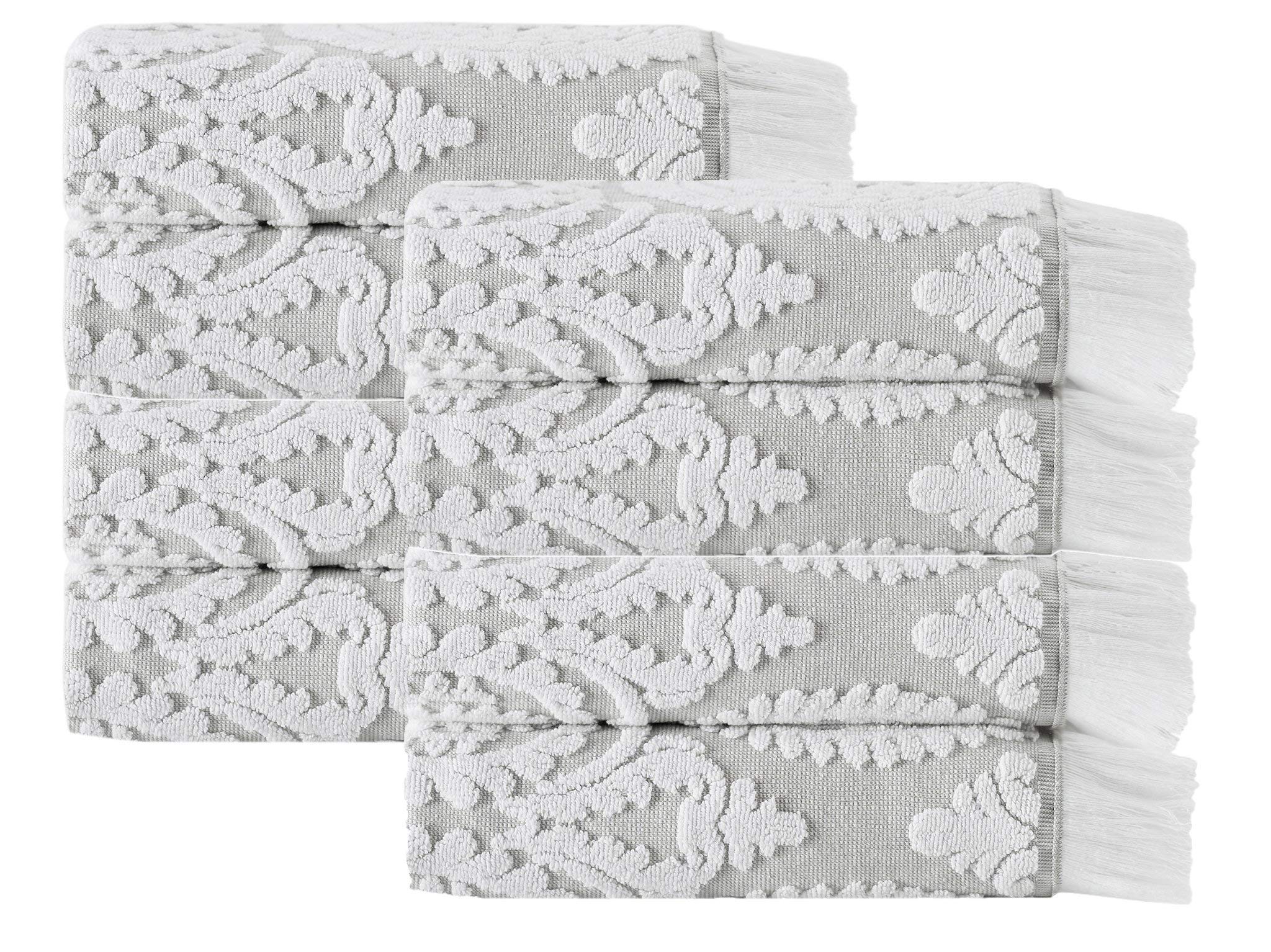 Enchante Home - Laina Turkish Towels - 8 Piece Hand Towels, Long Staple Turkish Towel - Quick Dry, Soft, Absorbent