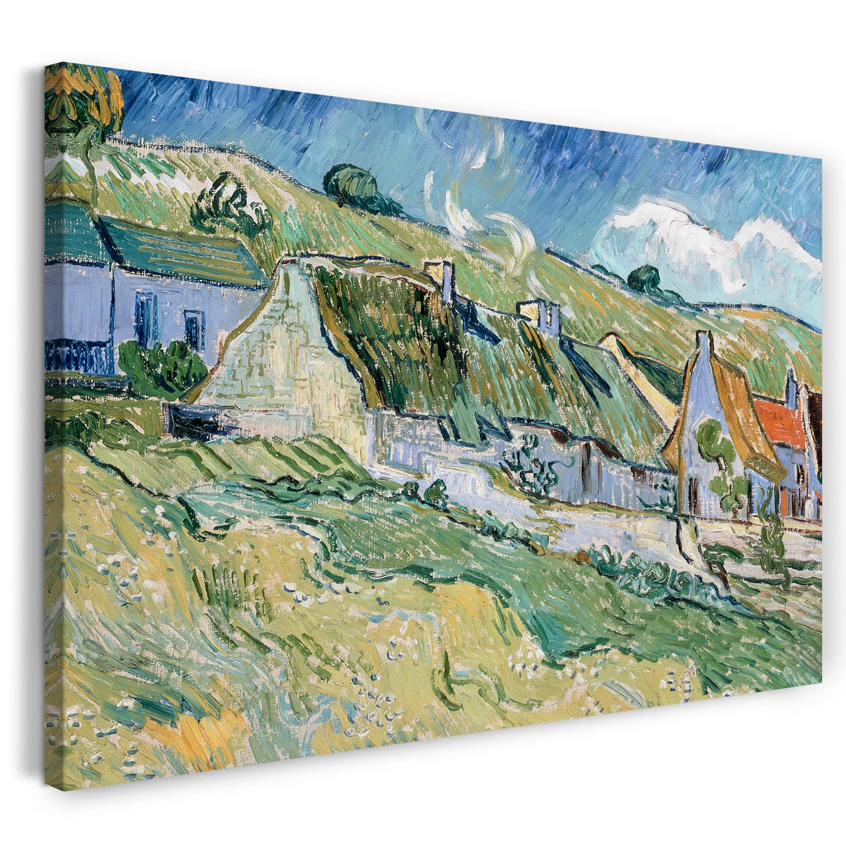 Tableau Van Gogh Chalets à chaume décoration murale chambre élégante
